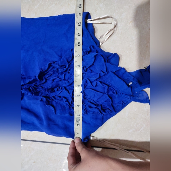 Karen Millen blue ruffle dress - Picture 7 of 11